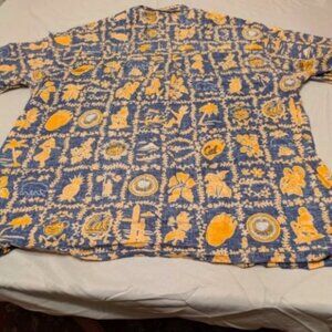 Ke Nui Hawaiian Shirt Men 2XLT Button Up Button Down Collar Cal Berkeley Top